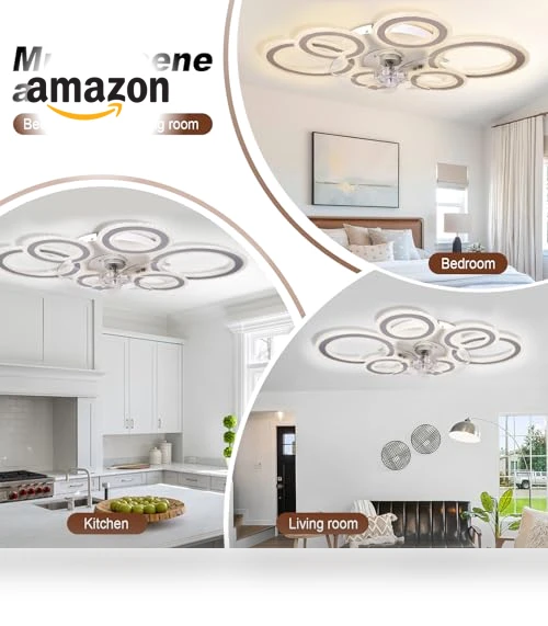 Smart Ceiling Fan with Lights and Remote — Ceiling Fans, AFWAO