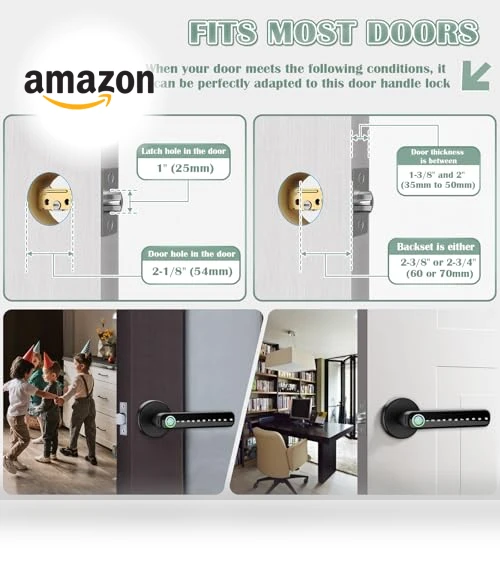 Smart Fingerprint Door Knob — Locks, XCOUI