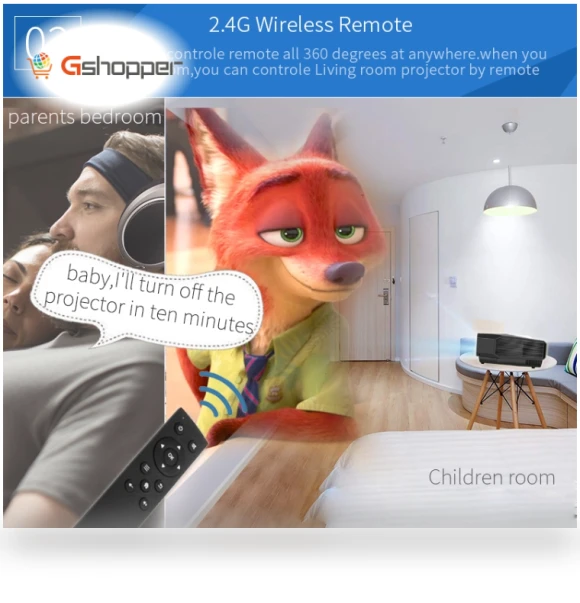 Smart HD Projector — Home Theater Projectors, TRANSJEE
