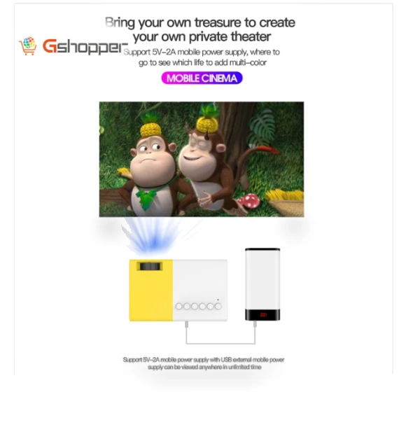 Smart Mini HD Projector — Home Theater Projectors, J9