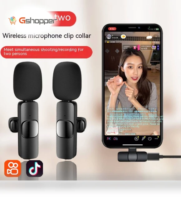 Smart Noise Reduction Wireless Lavalier Microphone — Wireless Systems, K9