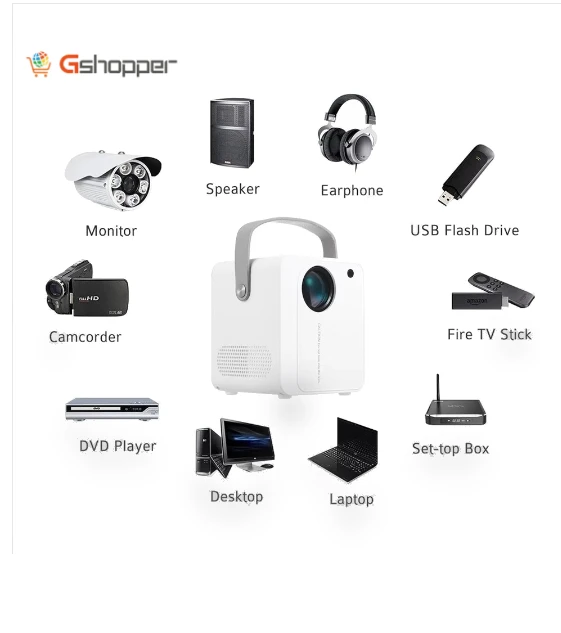 Smart Portable 1080P HD Projector — Home Theater Projectors, YJ350