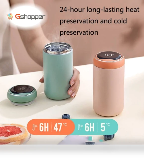 Stainless Steel Smart Vacuum Flask — Flasks