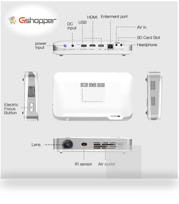 TI DLP DMD Smart Projector — Home Theater Projectors, WOWOTO