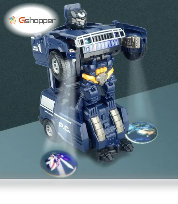 Transforming Robot Model Toy Car — Interactive Figures & Robots