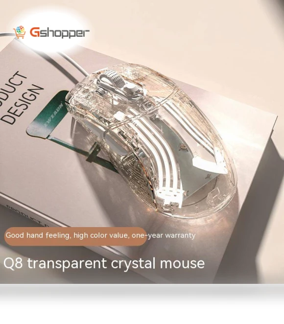Transparent Wireless Bluetooth Mouse — Mouse Pads
