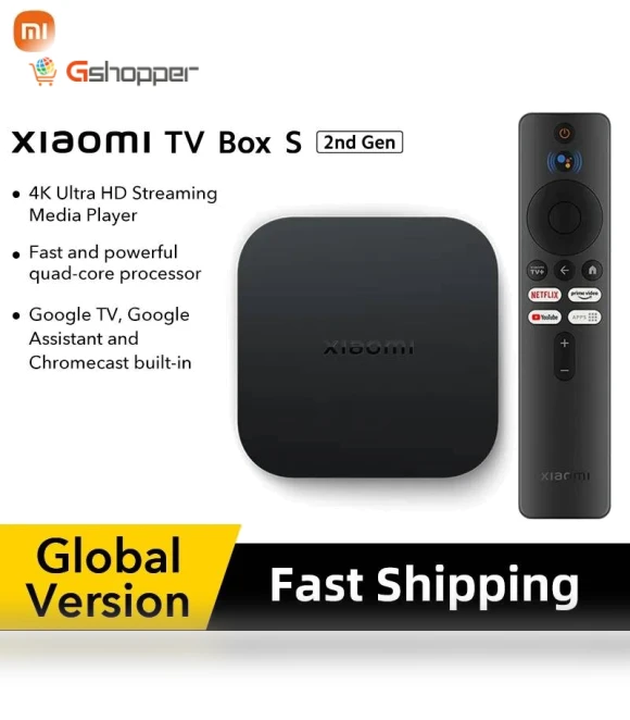TV Box S(2nd Gen) 4K Ultra HD — Ultra HD Media Players, Xiaomi