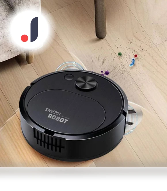 USB Robot Vacuum Cleaner 3-in-1 — Smart Cleaning Robots, TOP-MALL-001