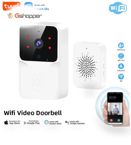Video Doorbell Wireless HD Camera — Smart Home Security, Tuya