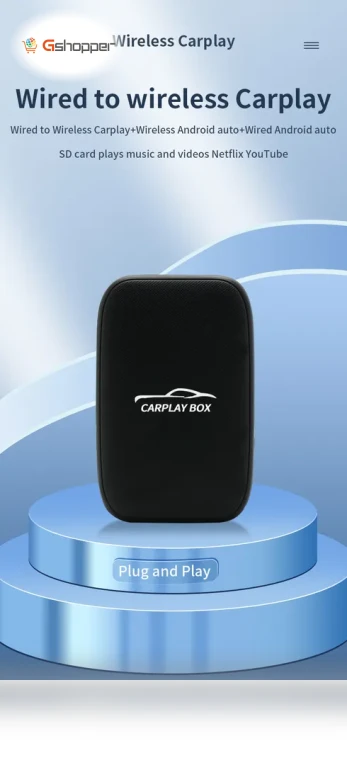 Wireless CarPlay to Android Auto Converter Box — Phone Accessories