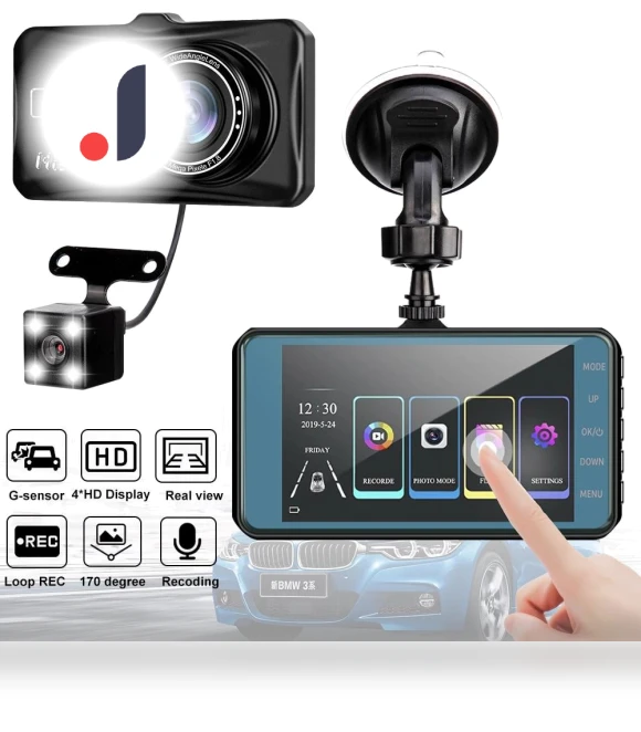 4-inch Touch IPS Dash Cam — Dashboard Cameras, Optimized General
