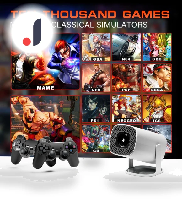 4K HD 1080P Bluetooth Android 11 Projector — Home Theater Projectors, Rocket Star