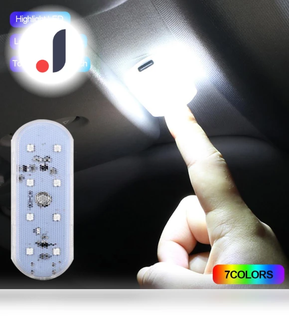 8-LED Car Mood Interior Light — Light Kit, JOHO - CarGear