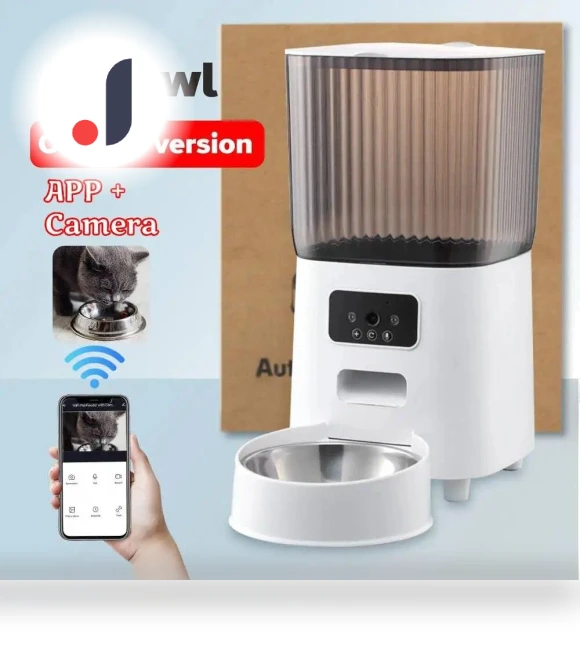 Automatic Pet Feeder with Wi-Fi Camera — Automatic Feeders, Happy World Electronics