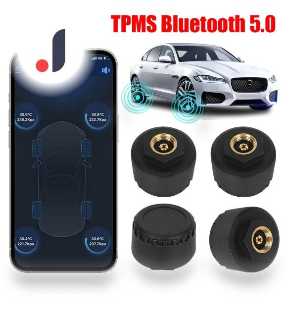Bluetooth 5.0 Tire Pressure Monitoring System Sensors — TPMS Sensor Replacements, JOHO - CarGear