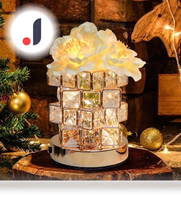 Decorative Cube Flower Table Lamp — Creative Lighting Solutions, Binchi Lighting Appliances