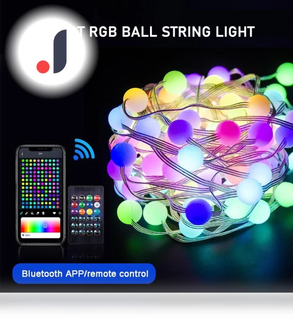 Fairy Ball 10M Smart RGB Ball String Light — Outdoor String Lights, Pawell