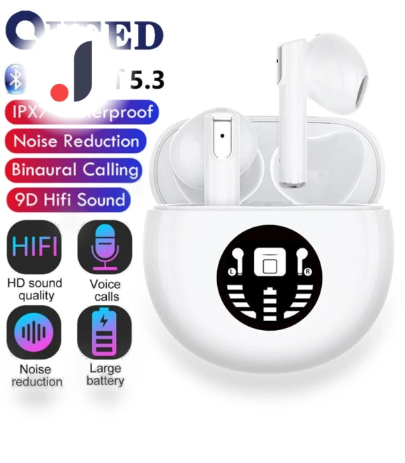 High-Power Bluetooth Earbuds — In-Ear Headphones, QUEED