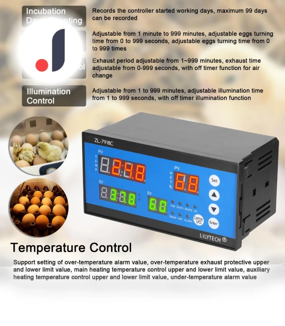 Intelligent Egg Incubator Controller — Controllers, TOMTOP JMS