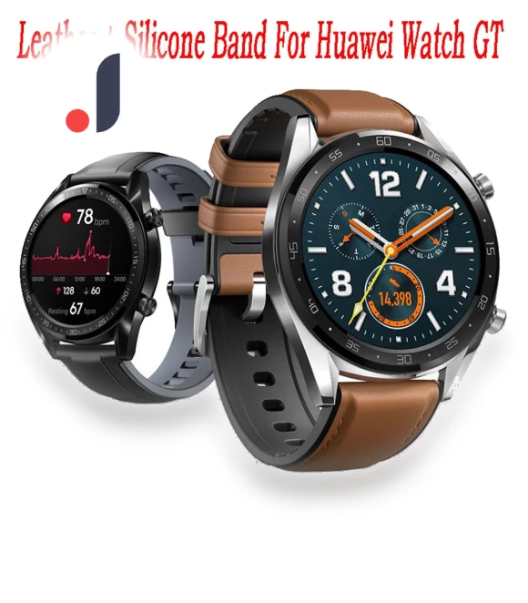 Leather + Silicone Wrist Strap — Smartwatch Straps, Vegetables