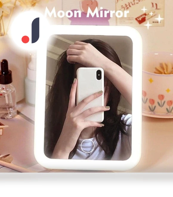 LED Makeup Mirror with Touch Screen — Compact & Travel, Makeup Kits