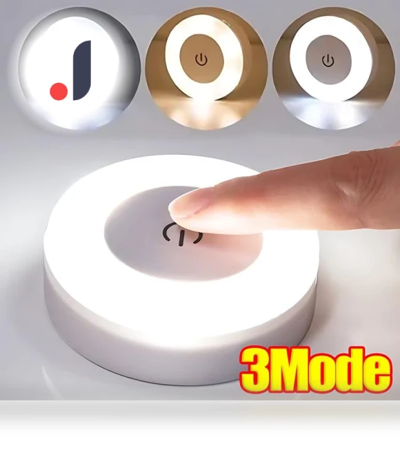 LED Touch Night Light with 3 Dimming Modes — Night Lights, Household supplies MH