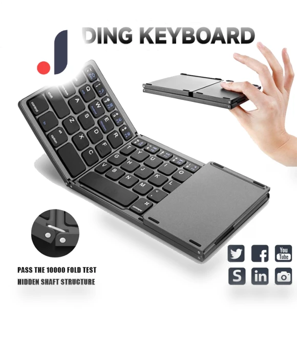 Mini Wireless Bluetooth Keyboard with Touchpad — Keyboards, ZJM Mall