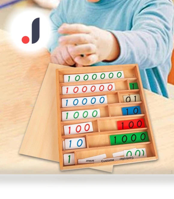 Montessori Decimal Bank Game Toy — Counting & Math, HappyToy