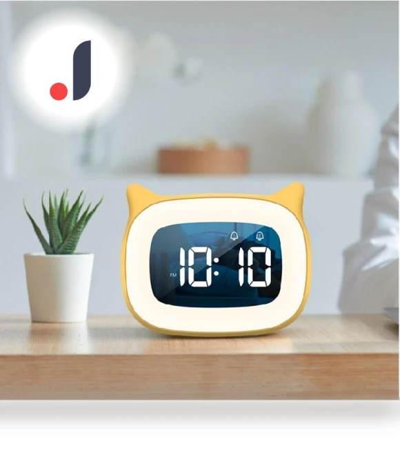 Rechargeable Digital Alarm Clock with Night Light — Alarms & Clocks, Happypilot
