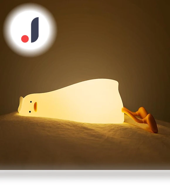 Silicone Night Light in Duck Shape for Kids — Night Lights, Happy World Electronics