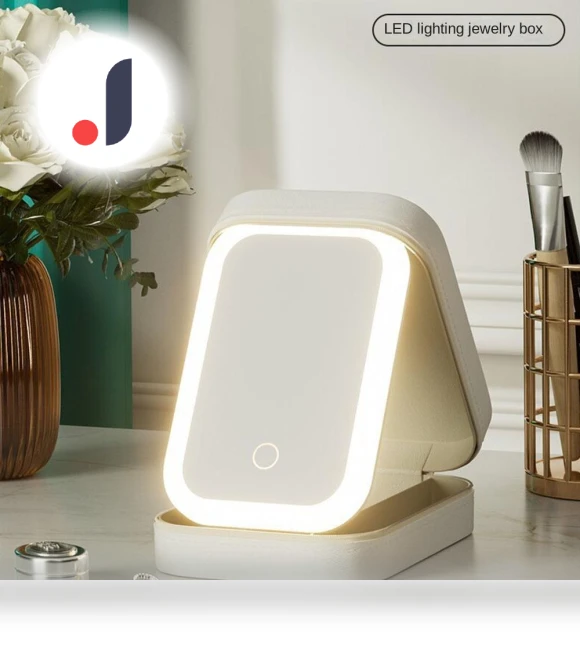 Smart LED Cosmetic Case with Mirror Lighting — Cosmetic Cases, Makeup Kits