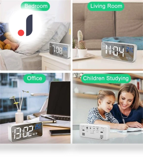 Smart LED Digital Alarm Clock — Alarm, Fash