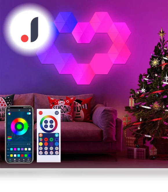 Smart LED Hexagon Wall Lights — LED Strips, E-Kingsman