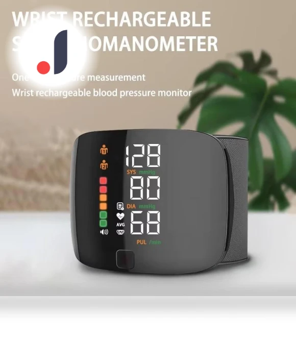 Smart Touch LED Wrist Blood Pressure Monitor — Blood Pressure Monitors, YJMP