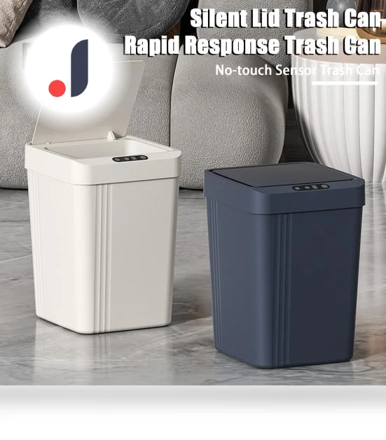 Smart Touchless Trash Can with Lid — Kitchen Cans, HOW-E
