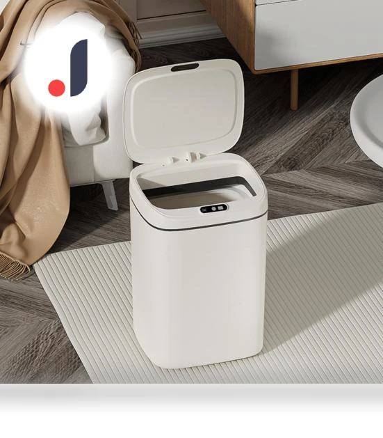 Smart Trash Bin with Lid — Waste Baskets, HomeSweet