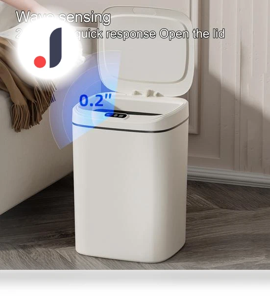 Smart Trash Can with Lid — Waste Baskets, pengpengfang