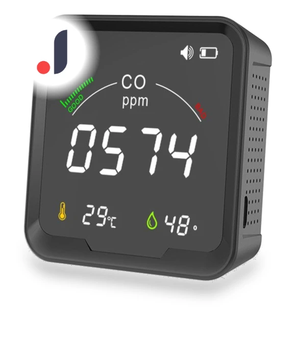 Smart WiFi Tester for CO/CO2 — Air Quality Monitors, White Dream