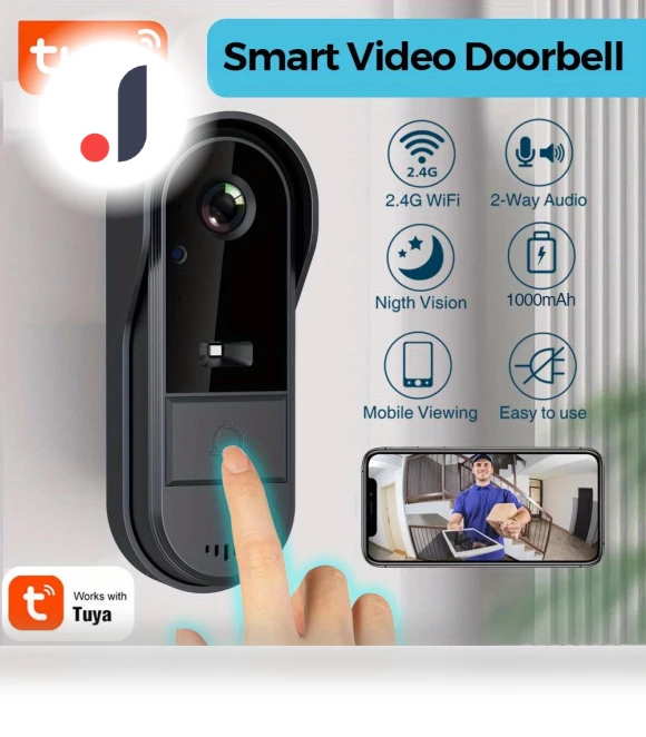Smart Wireless Doorbell with Camera — Smart Home Security, Living style