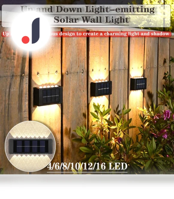 Solar LED Wall Light — Garden Illumination, Stylish smart home