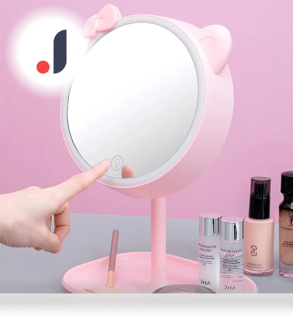 Three-Mode USB Charging Removable LED Cosmetic Mirror — Handheld, Makeup Kits