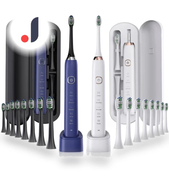 Ultrasonic Whitening Electric Toothbrush — Ultrasonic, Light makeup