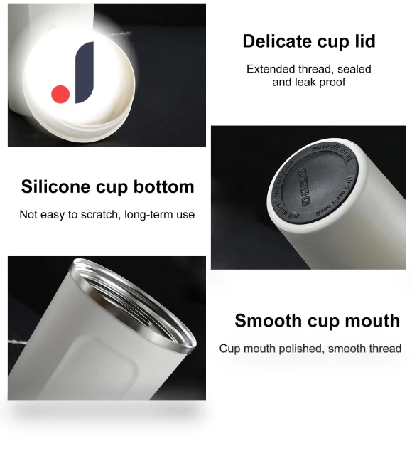 Vacuum Insulated Cup with Smart Temperature Display — Beverage Warmers, Listing stainless utensil