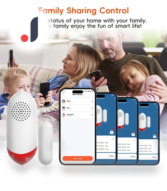 Wireless Magnetic Sensor Alarm — Smart Home Security, TOMTOP JMS