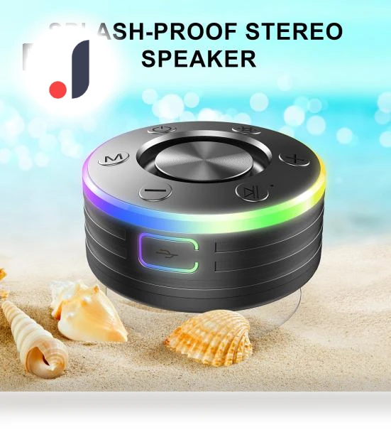 Bluetooth Speaker with RGB LED Lighting — Portable Audio, Enjoy Smart Home