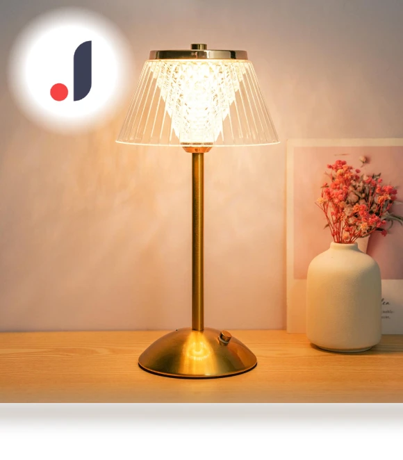 Crystal Table Lamp — Desk & Table Lighting, Factory Discount Outlet