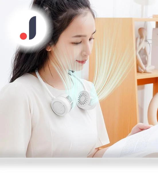 Hands-Free Portable Bladeless Fan — Portable Cooling Solutions, HOMEKA