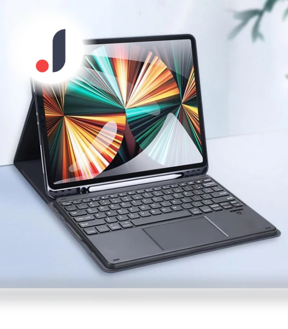 Leather Case with Bluetooth Keyboard, Touchpad, and Smart Sleep Function — Keyboard Cases, DUX DUCIS