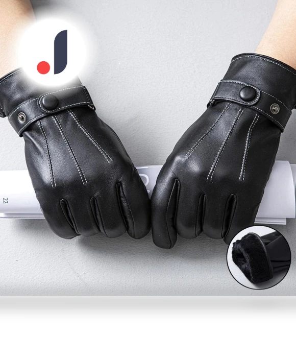 Men's Touchscreen Leather Gloves — Cold Weather Gloves, Dress U Up Fashion