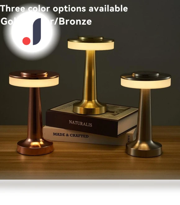 Metal USB Charging Desk Lamp with Touch Night Light — Desk & Table Lighting, Cosy Homes